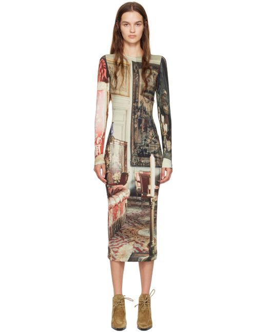 Vivienne Westwood Multicolor Boulle Graphic-Print Dress