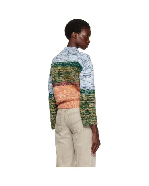 Stella McCartney Multicolor Alpaca Jacquard Knit Sweater