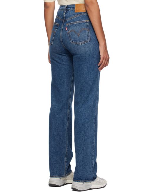 Levi's Blue Ribcage Full Length Jeans