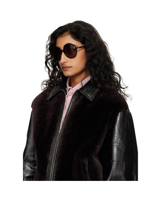 Miu Miu Black 'Miu Regard' Sunglasses