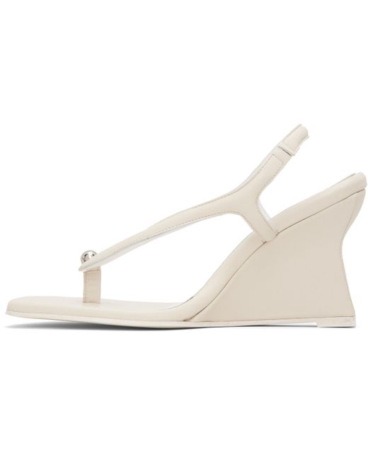 Paris Georgia Black Off- Valentina Wedge Heeled Sandals
