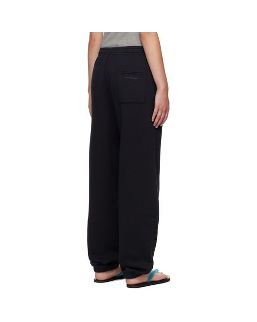 Acne Black Cotton Sweatpants