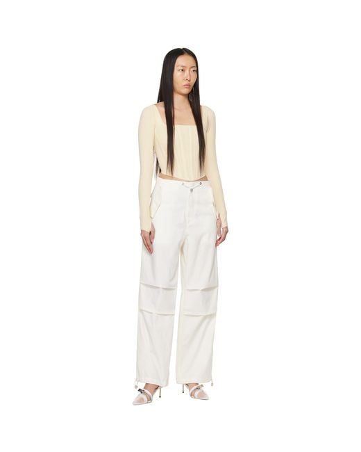 Dion Lee Off-white Parachute Trousers