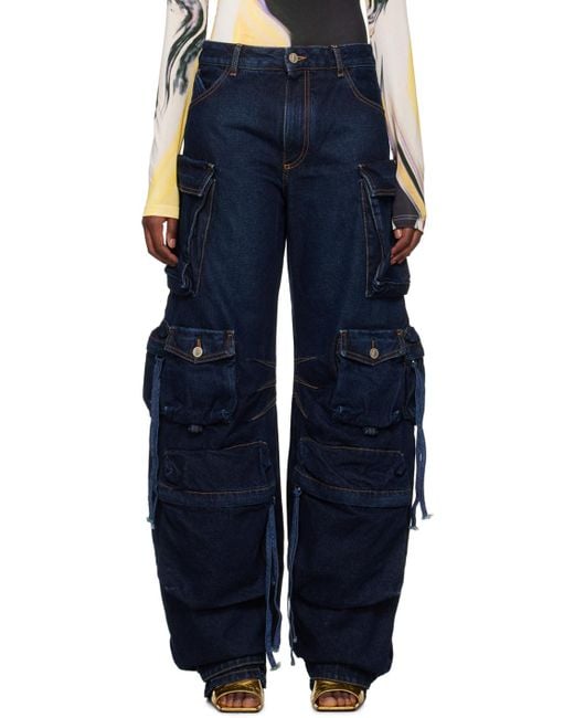 The Attico Blue Fern Jeans