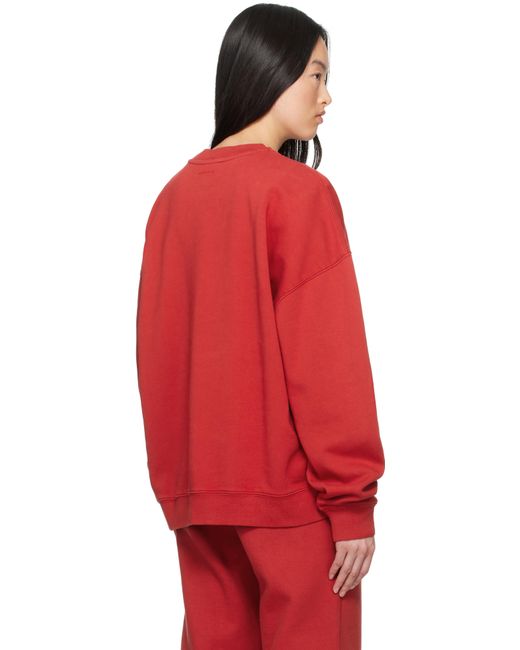 Anine Bing Red Miles Sweatshirt