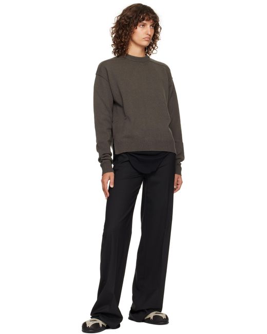 Rick Owens Black Concordians Granola Mule Loafers