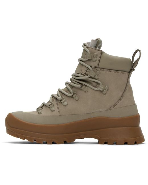 Norse Projects Green Taupe Hiking Boots for men
