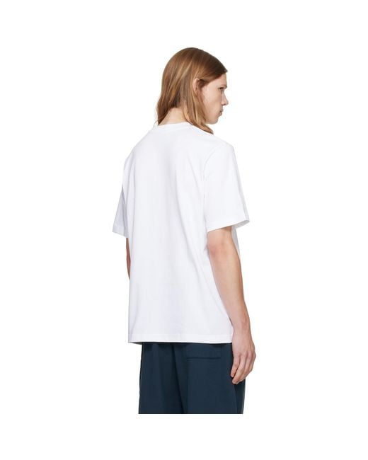 Casablanca White Monde Perdu 'Tennis Club' Icon T-Shirt for men