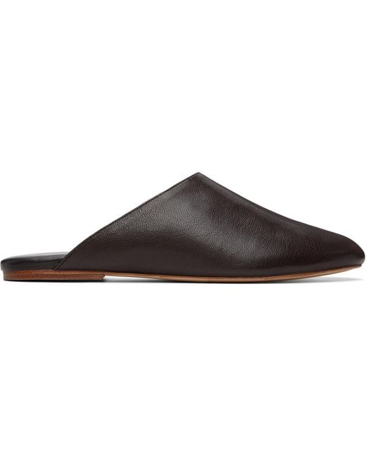 A.P.C. Black 'Les Mules' Slip-On Loafers for men
