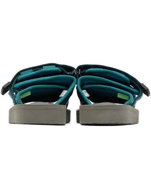 Suicoke Black Blue & Gray Moto-cab Sandals for men