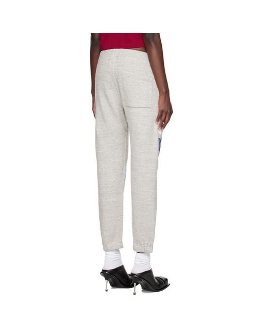 STEFAN COOKE Gray Ag Spalding Edition Cb Patch Sweatpants