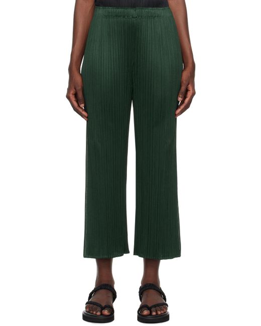 Pleats Please Issey Miyake Green Monthly Colors July Trousers