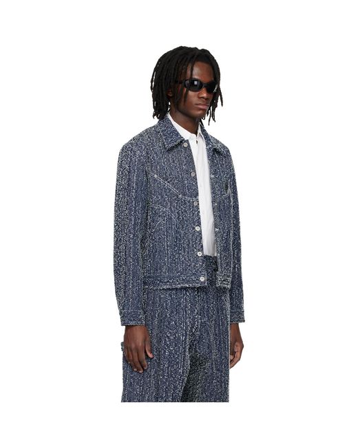 SAGE NATION Blue Indigo Jiji Denim Jacket for men