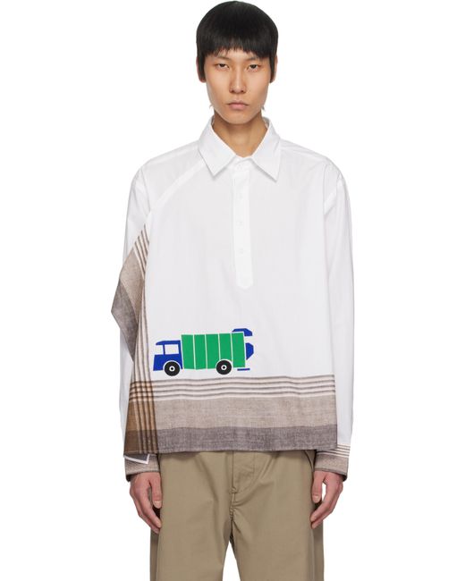 Chemise À Manches Longues Blanche À Ourlet Mouchoir Craig Green pour homme en coloris White