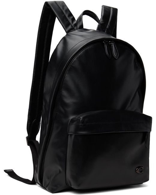 COACH Black Hall Backpack for men