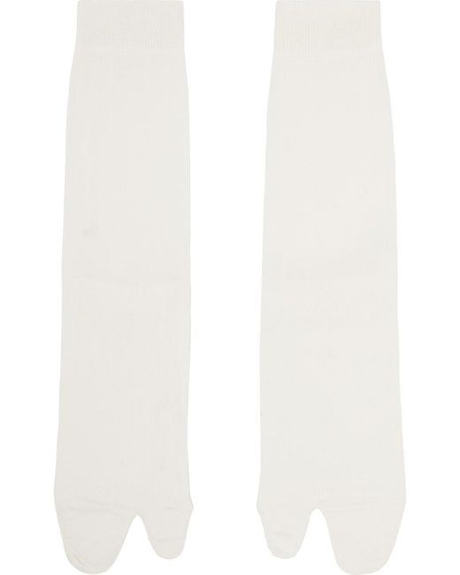 Chaussettes blanches à bout tabi Maison Margiela pour homme en coloris White