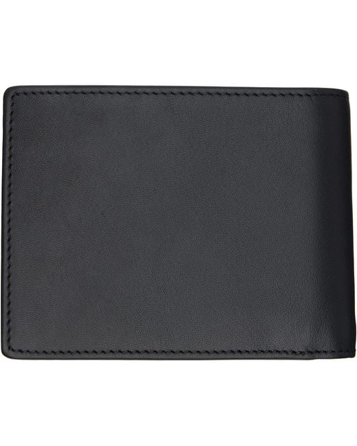 Boss Black Emed Logo Trifold Leather Wallet for men