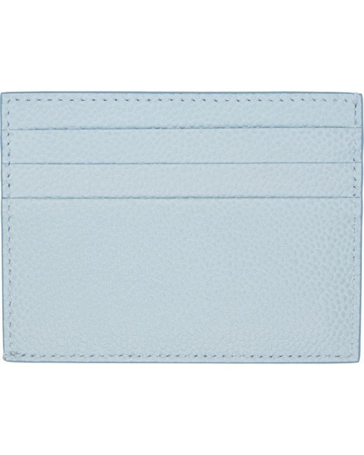 Thom Browne Black Single Leather Card Holder for men
