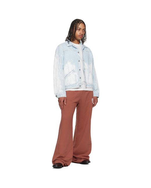 MM6 by Maison Margiela Red Logo Patch Sweatpants for men
