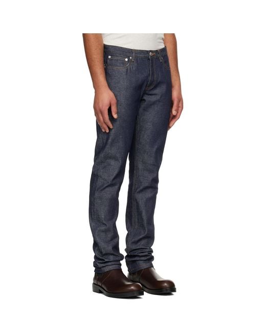 A.P.C. Blue Petit Standard Jeans for men
