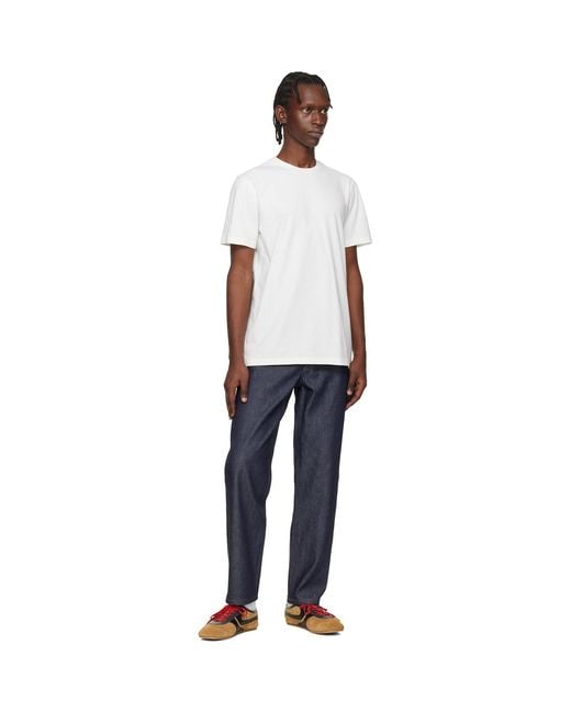 A.P.C. White 'Apc Printemps 26' T-Shirt for men