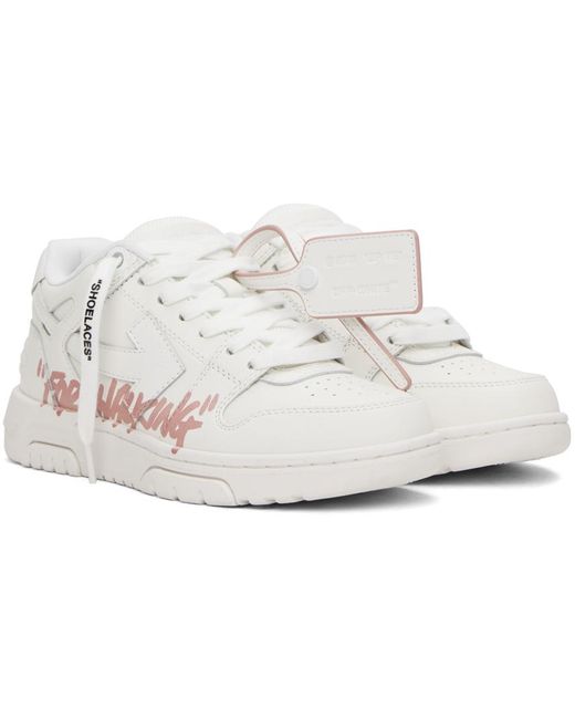 Off-White c/o Virgil Abloh White Out Of Office For Walking Sneakers