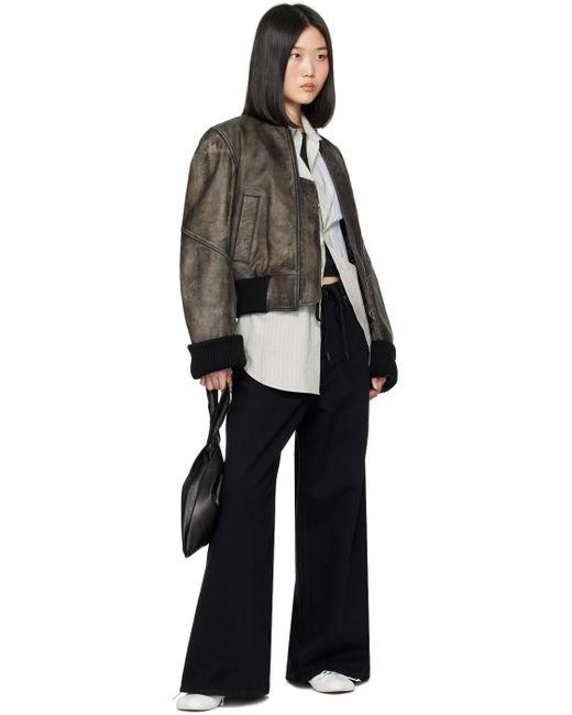 MM6 by Maison Martin Margiela ドローストリング ジーンズ Black
