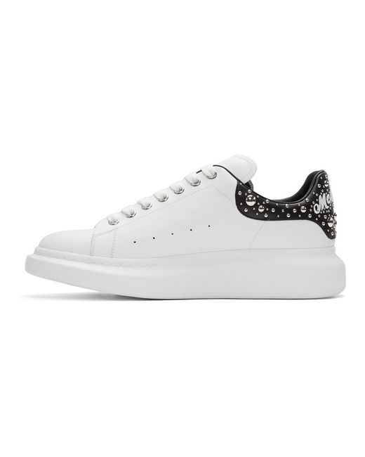 Alexander mcqueen store white studded sneakers