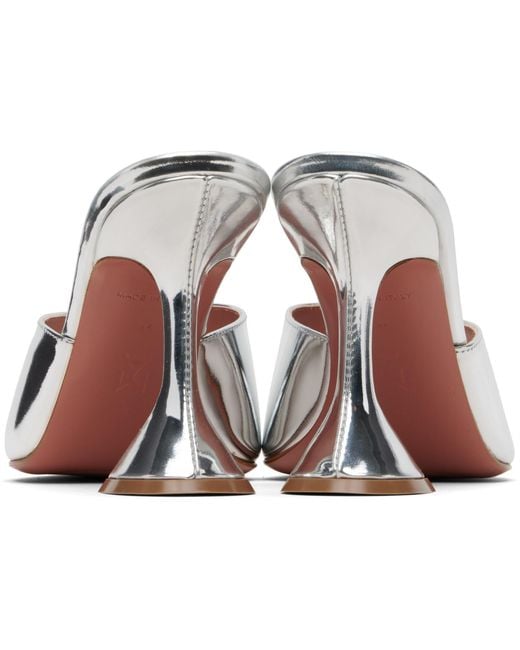 AMINA MUADDI Black Ssense Exclusive Lupita Slipper 95 Heeled Sandals