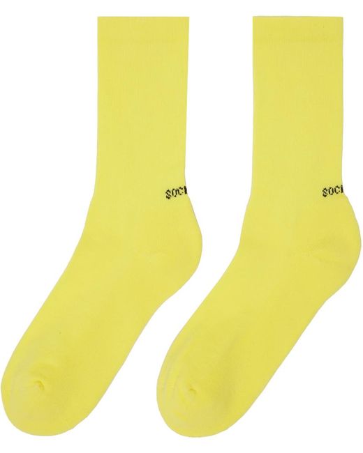 Socksss Yellow Two-pack Socks for men