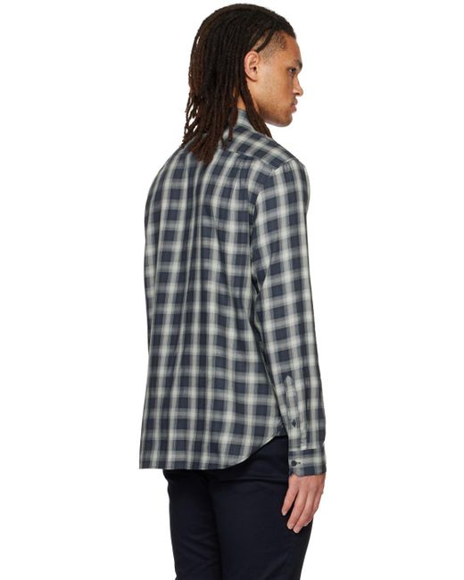 Vince Black Green Glen Oak Shirt for men