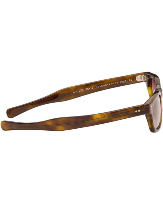 Our Legacy Brown Rider Sunglasses for men