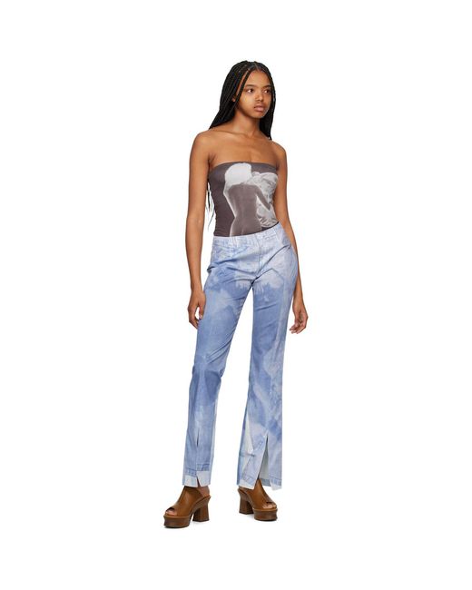 Elliss Blue Handy Jean Print Jeans