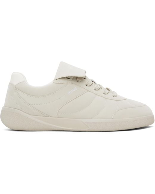 HUGO Black Foldover Tongue Sneakers for men