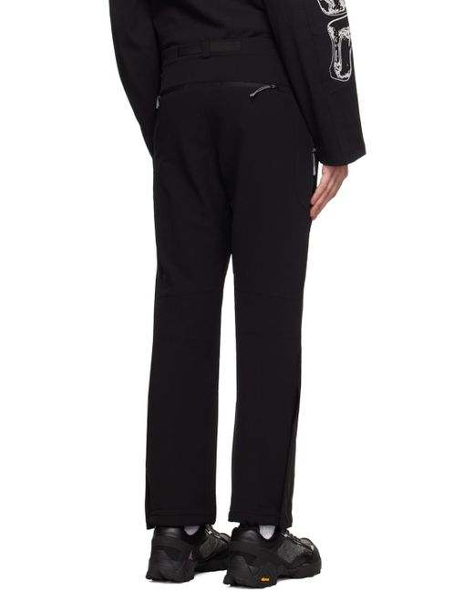Roa Black Belted Trousers for men