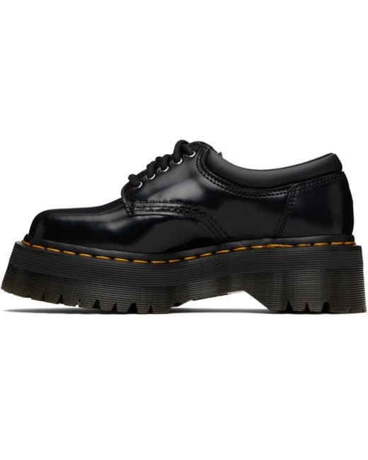 Dr. Martens Black 8053 Leather Platform Derbys