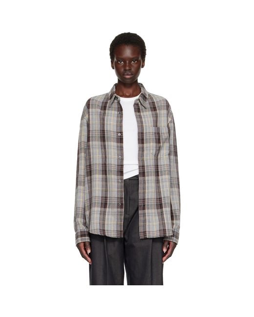 TONYWACK Gray Flannel Shirt