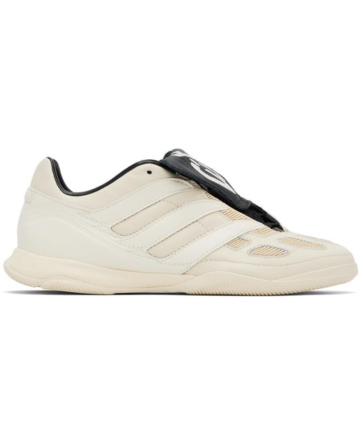 Y-3 White Off- Leather Predator Precision Sneakers for men