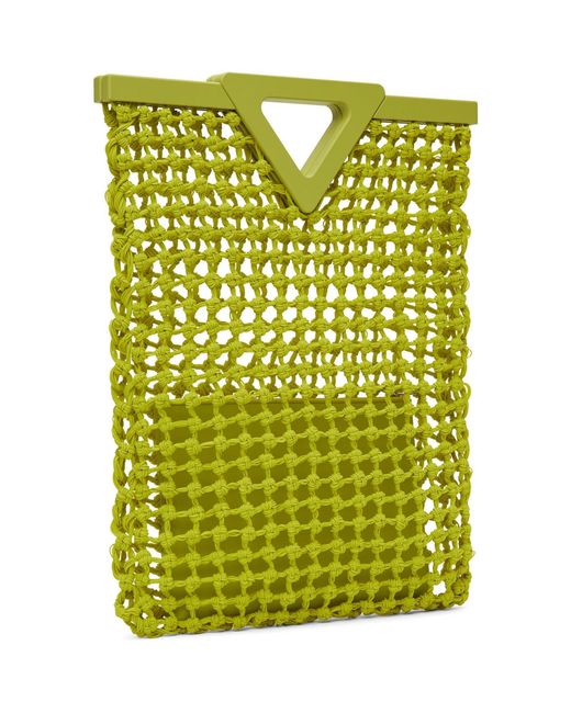 Bottega Veneta Multicolor Green Point Top Handle Bag