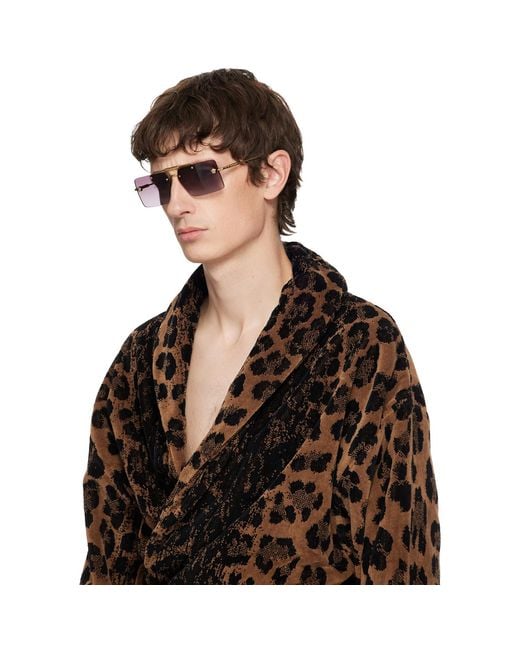 Versace Black Rimless Sunglasses for men