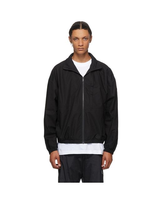 Marcelo Burlon Black Logo Tech Track Jacket for men
