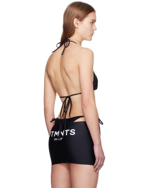 VTMNTS Black Logo Bikini Top