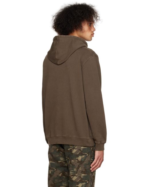 Gramicci Multicolor Brown One Point Hoodie for men