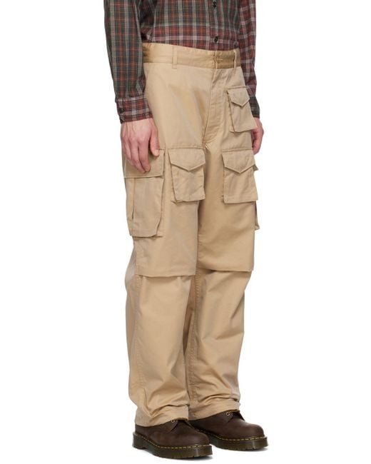 Engineered Garments Natural Khaki Iridescent Fa Cargo Pants for men