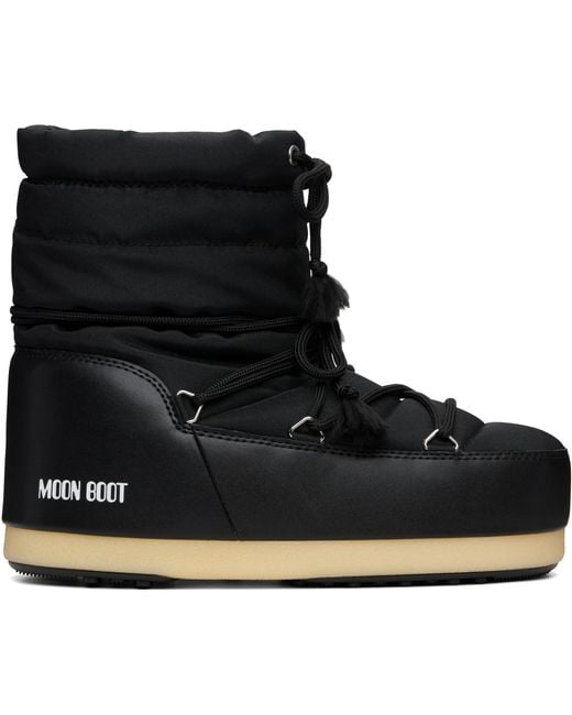 Moon Boot Black Evx Light Low Nylon Boots for men
