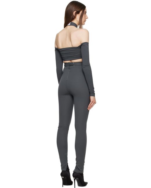 Dolce & Gabbana Black Dolce&gabbana Gray Kim Kardashian Edition leggings