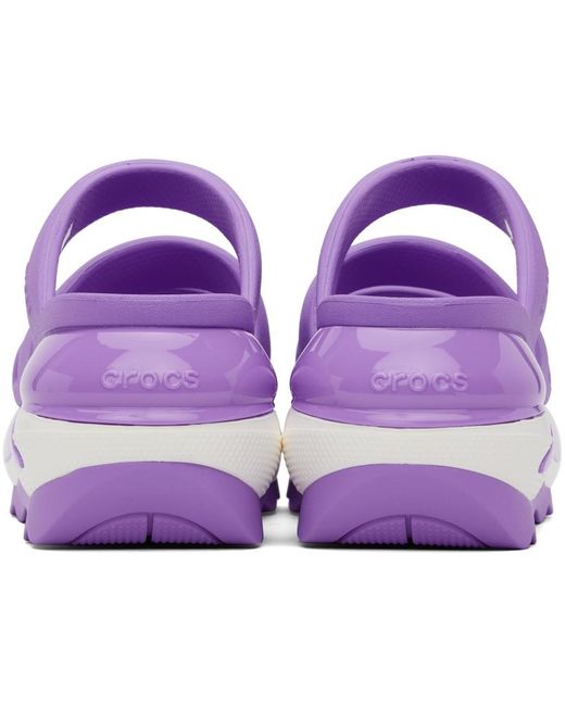 CROCSTM Purple Mega Crush Triple Strap Sandals