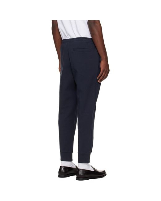 Boss Black Stretch-Cotton Logo Detail Track Pants for men