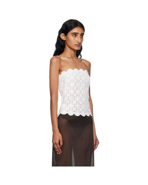 St. Agni White Doily Top