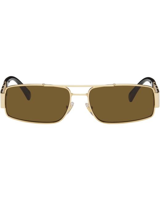 Versace Brown Greca Sunglasses for men